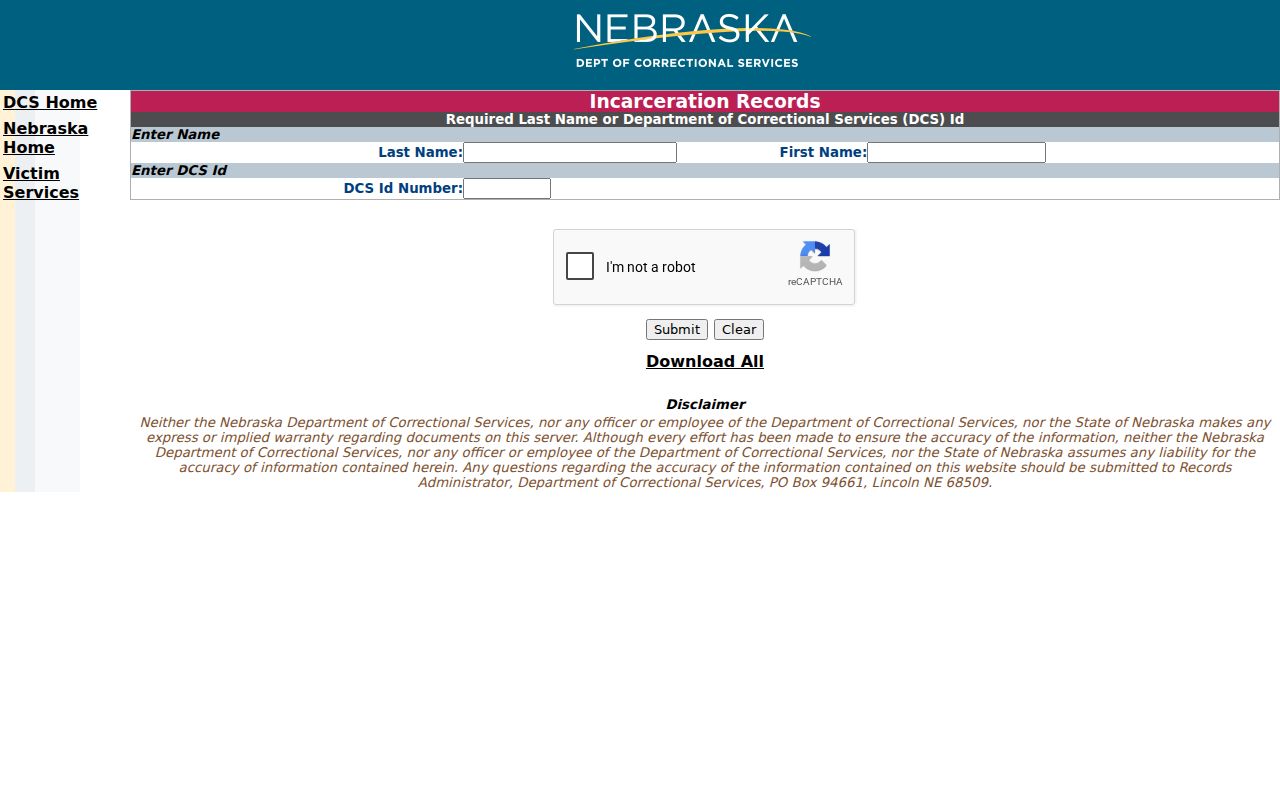 Adams County criminal history state incarceration search