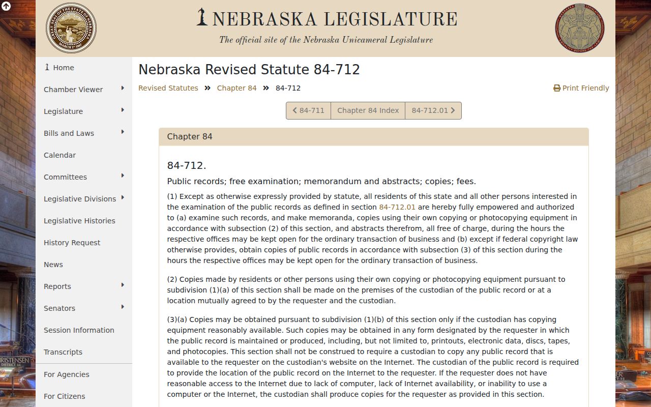 Kenesaw criminal records under Nebraska public records law