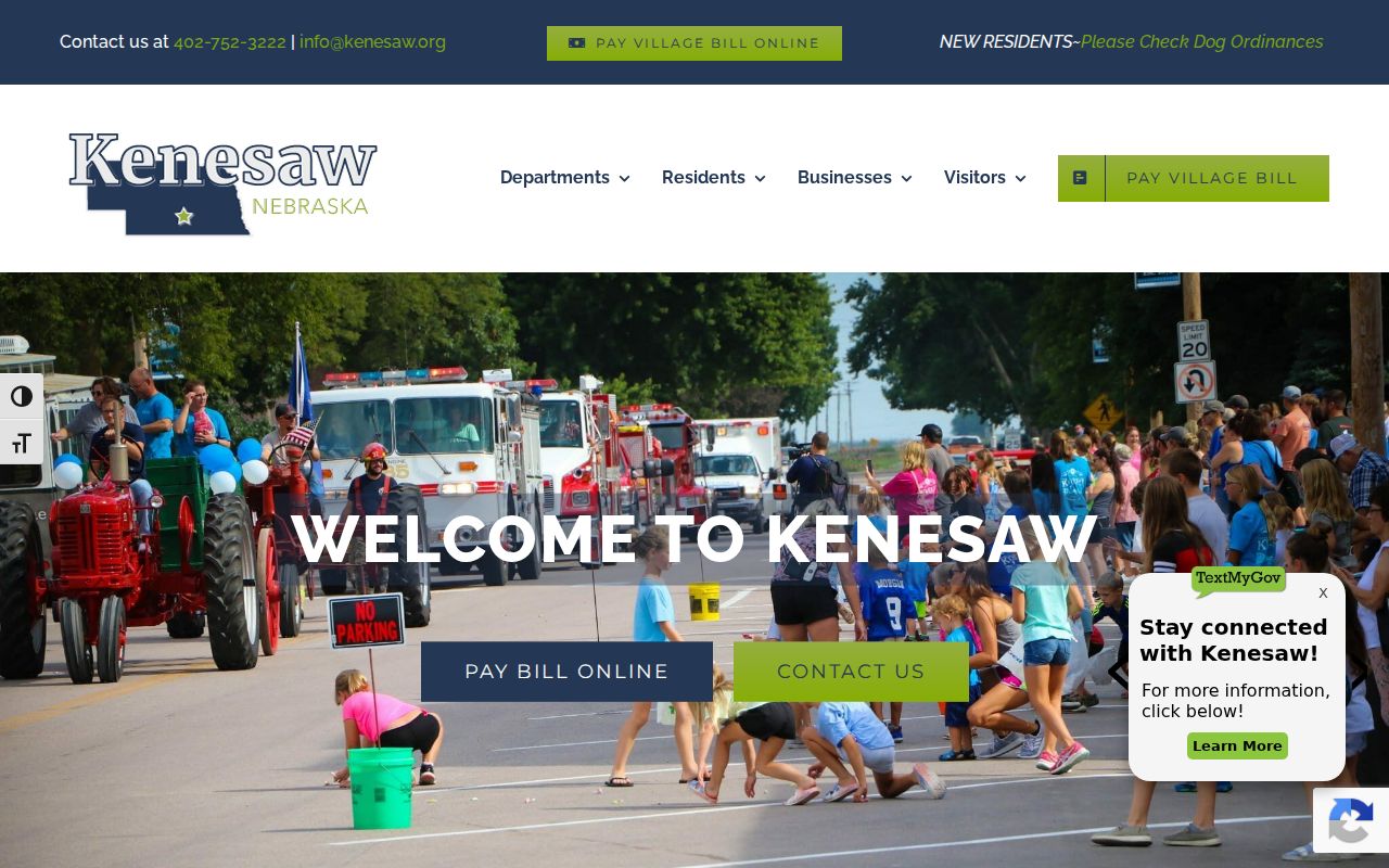Kenesaw criminal records village government source